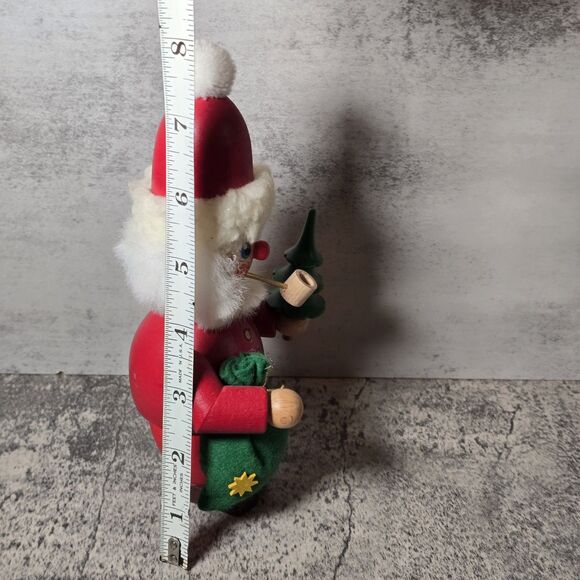 Christian Ulbricht Incense Smoker Santa Claus Germany W Pipe & Tree Erzebirge - Picture 8 of 8
